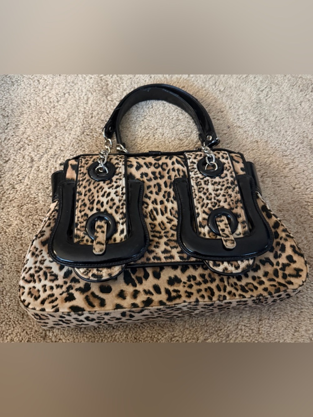 Vintage Leopard Print Handbag